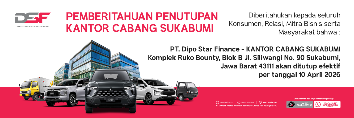 Pemberitahuan Penutupan Kantor Cabang Suka Bumi