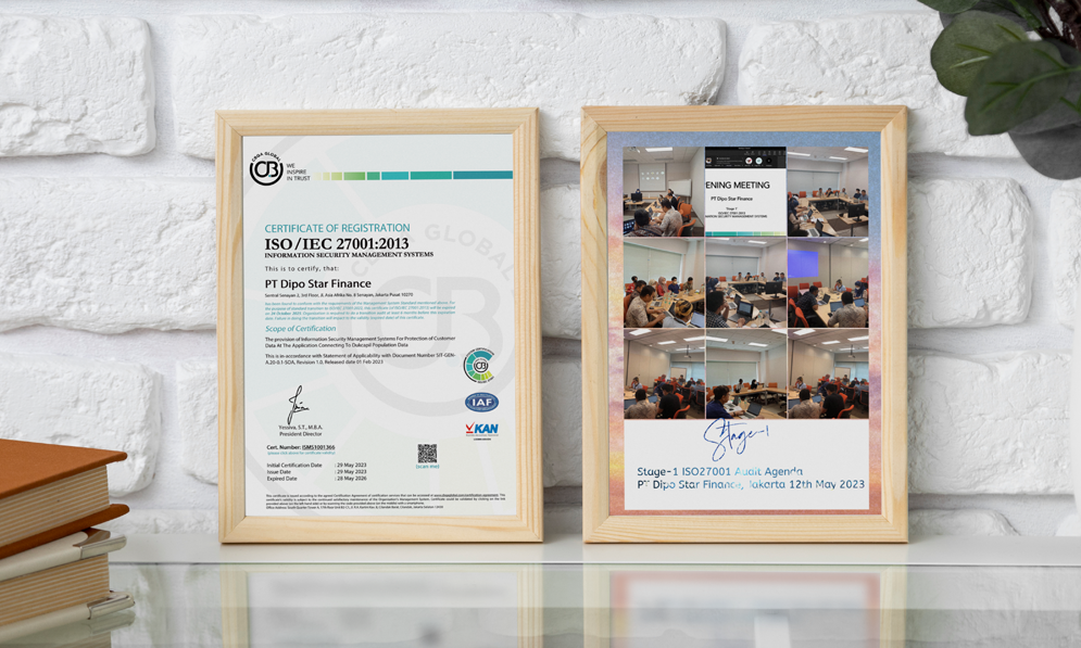 DSF meraih sertifikasi ISO/IEC 27001:2013!