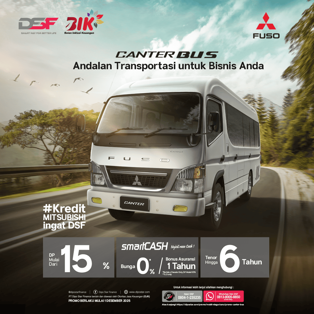 Promo Canter Bus, DP Mulai 15%